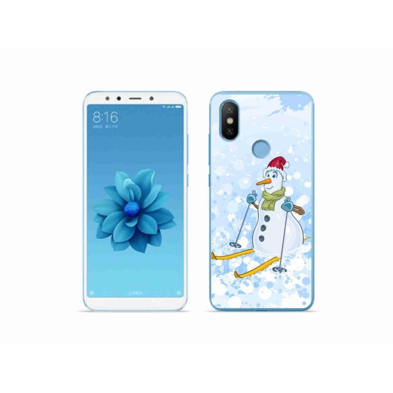 Gelový kryt mmCase na mobil Xiaomi Mi A2 - sněhulák