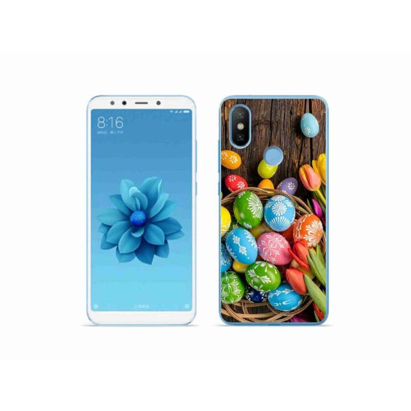 Gelový kryt mmCase na mobil Xiaomi Mi A2 - velikonoční vajíčka