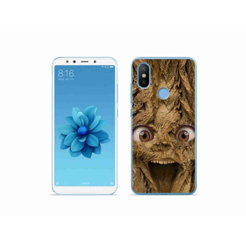 Gelový kryt mmCase na mobil Xiaomi Mi A2 - veselý strom s očima