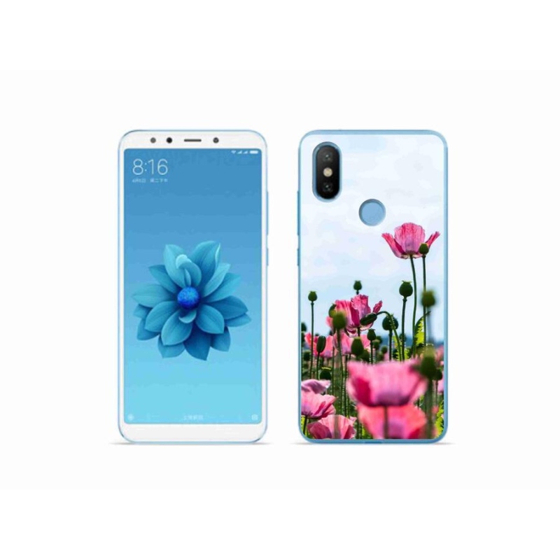 Gelový kryt mmCase na mobil Xiaomi Mi A2 - vlčí mák