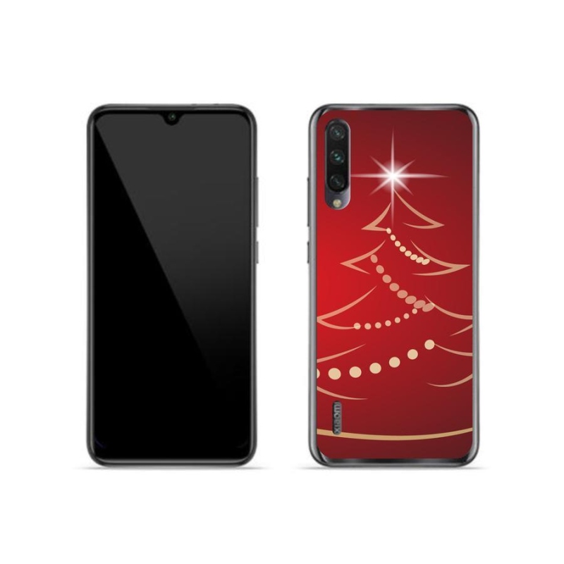 Gelový kryt mmCase na mobil Xiaomi Mi A3 - kreslený vánoční stromek
