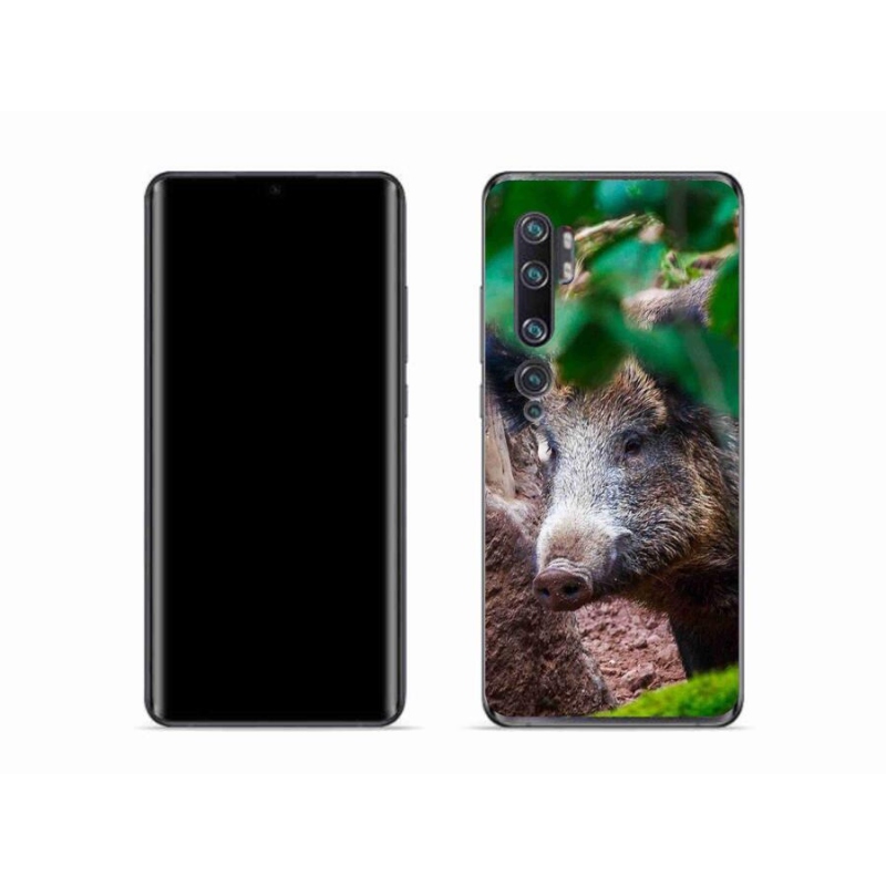 Gelový kryt mmCase na mobil Xiaomi Mi Note 10 - divoké prase