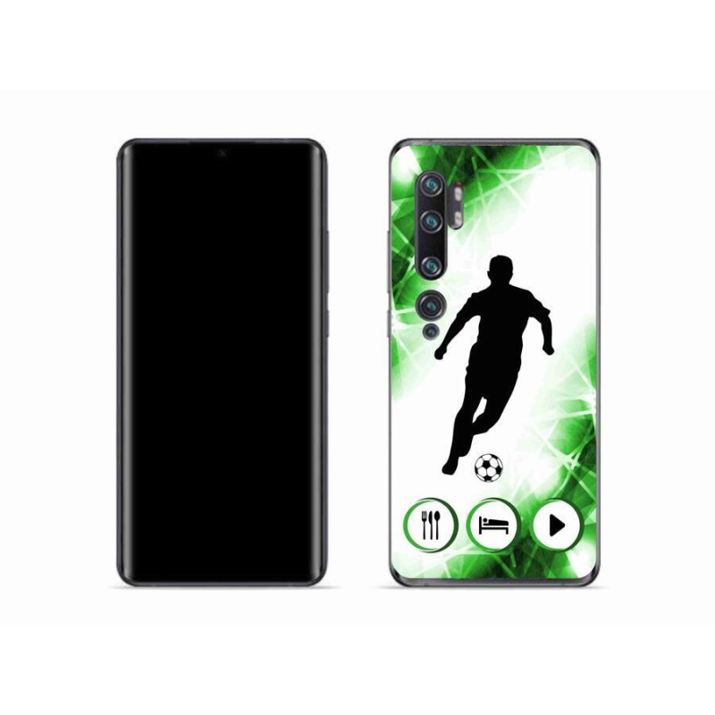 Gelový kryt mmCase na mobil Xiaomi Mi Note 10 - fotbalista