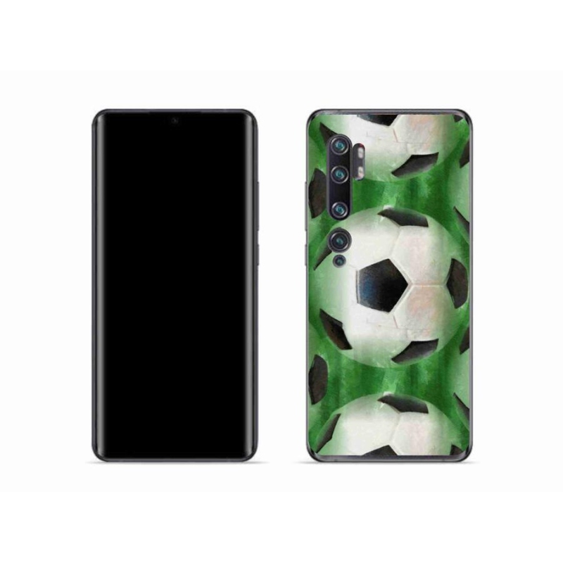 Gelový kryt mmCase na mobil Xiaomi Mi Note 10 - fotbalový míč