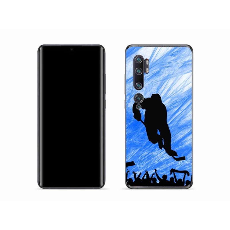 Gelový kryt mmCase na mobil Xiaomi Mi Note 10 - hokejový hráč