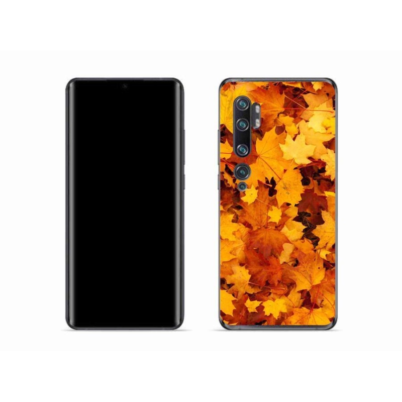 Gelový kryt mmCase na mobil Xiaomi Mi Note 10 - javorové listy