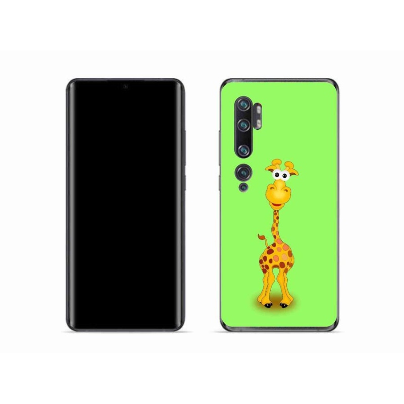 Gelový kryt mmCase na mobil Xiaomi Mi Note 10 - kreslená žirafa