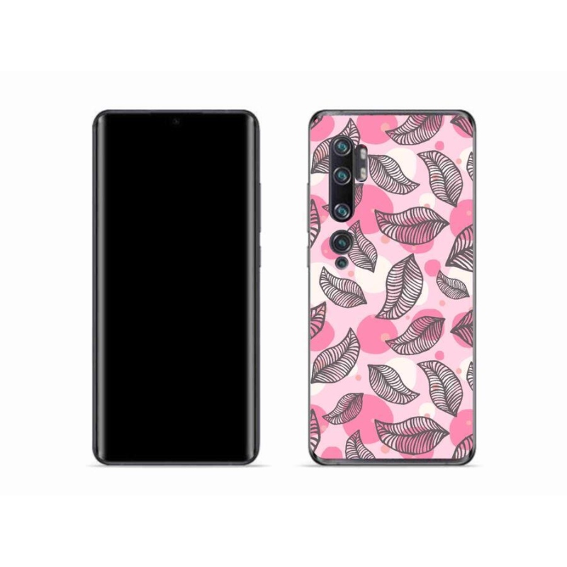 Gelový kryt mmCase na mobil Xiaomi Mi Note 10 - kreslené padající listy