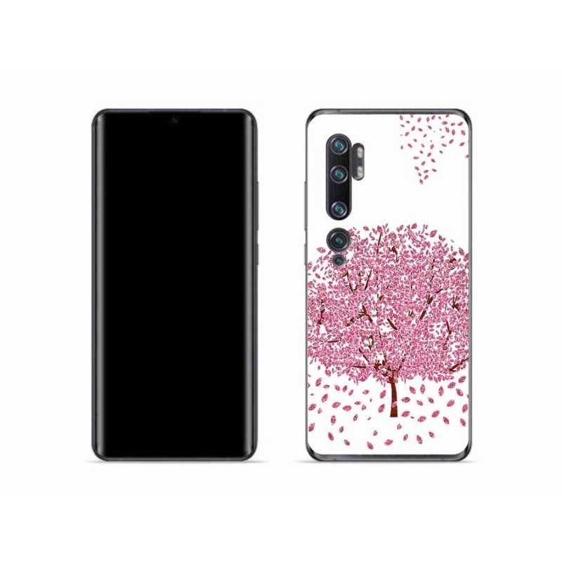 Gelový kryt mmCase na mobil Xiaomi Mi Note 10 - kreslený strom s listy