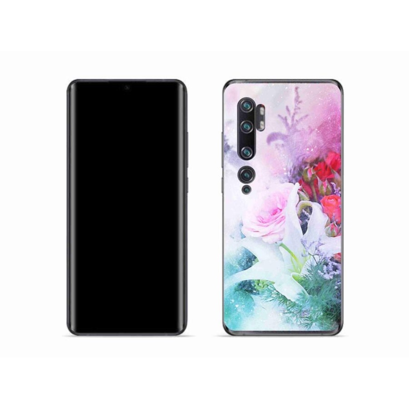 Gelový kryt mmCase na mobil Xiaomi Mi Note 10 - květiny 4