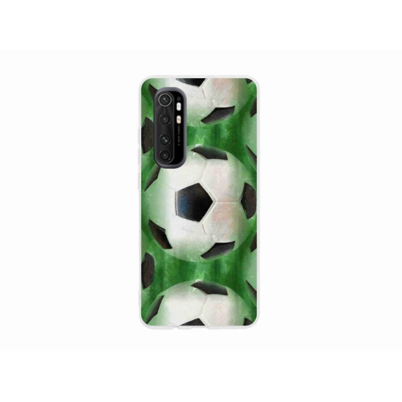 Gelový kryt mmCase na mobil Xiaomi Mi Note 10 Lite - fotbalový míč