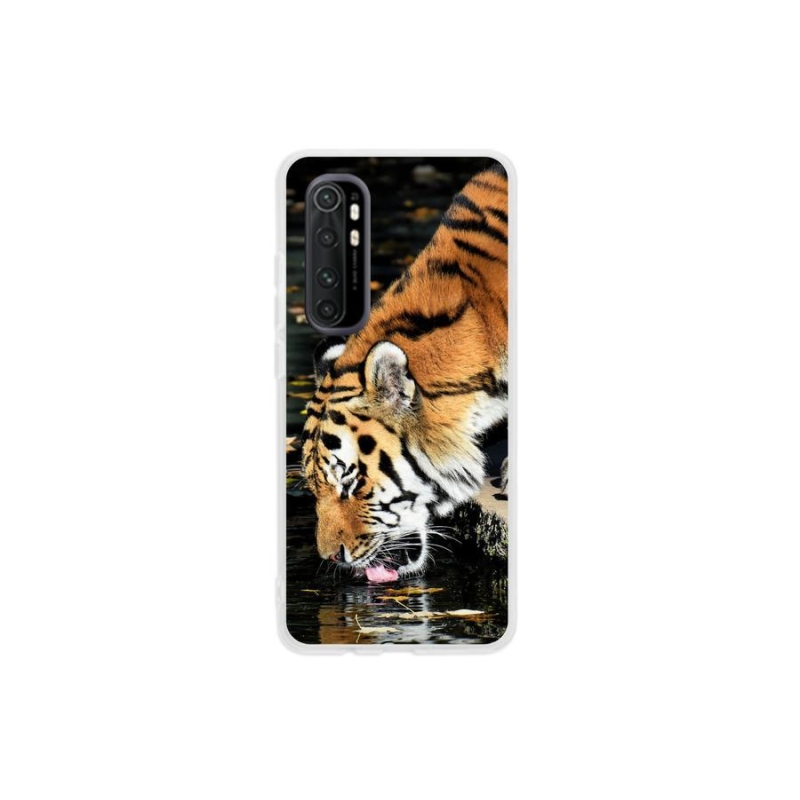 Gelový kryt mmCase na mobil Xiaomi Mi Note 10 Lite - žíznivý tygr