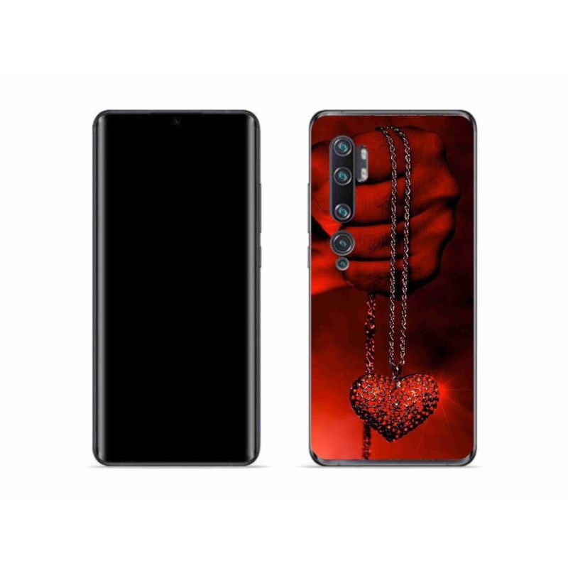 Gelový kryt mmCase na mobil Xiaomi Mi Note 10 - náhrdelník