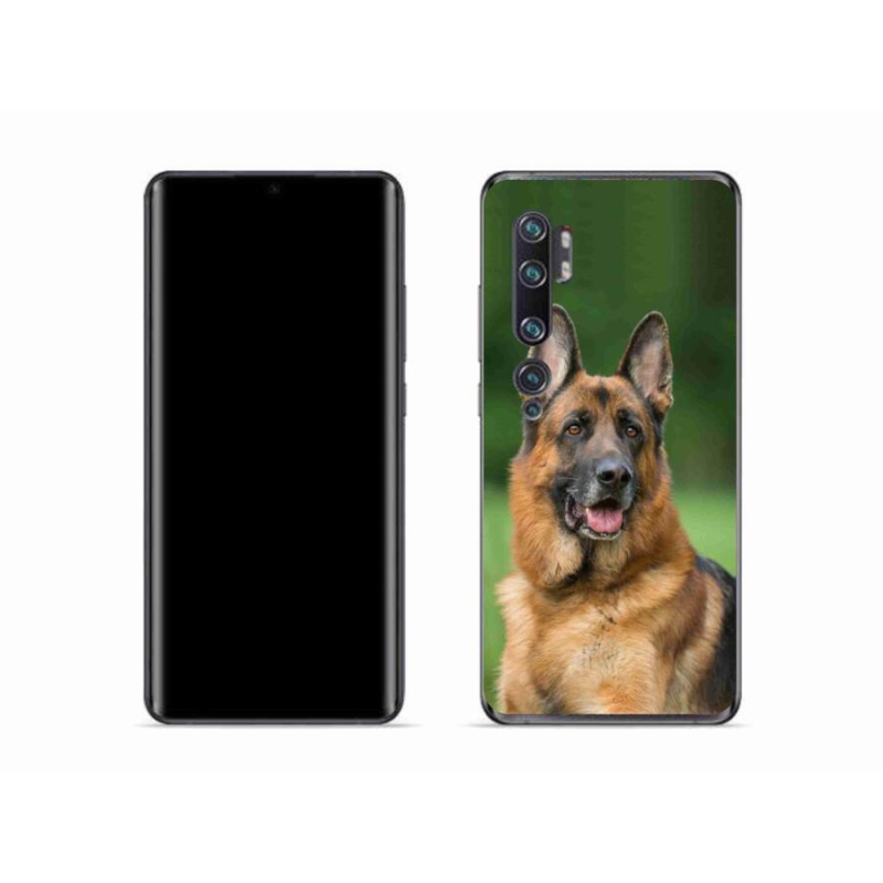 Gelový kryt mmCase na mobil Xiaomi Mi Note 10 - německý ovčák