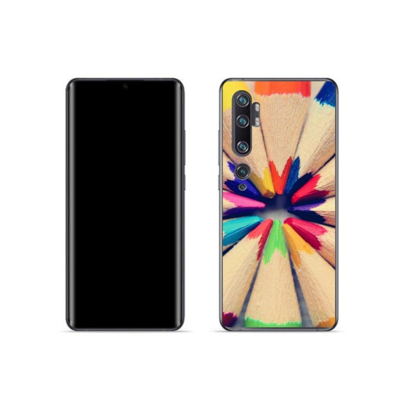 Gelový kryt mmCase na mobil Xiaomi Mi Note 10 - pastelky