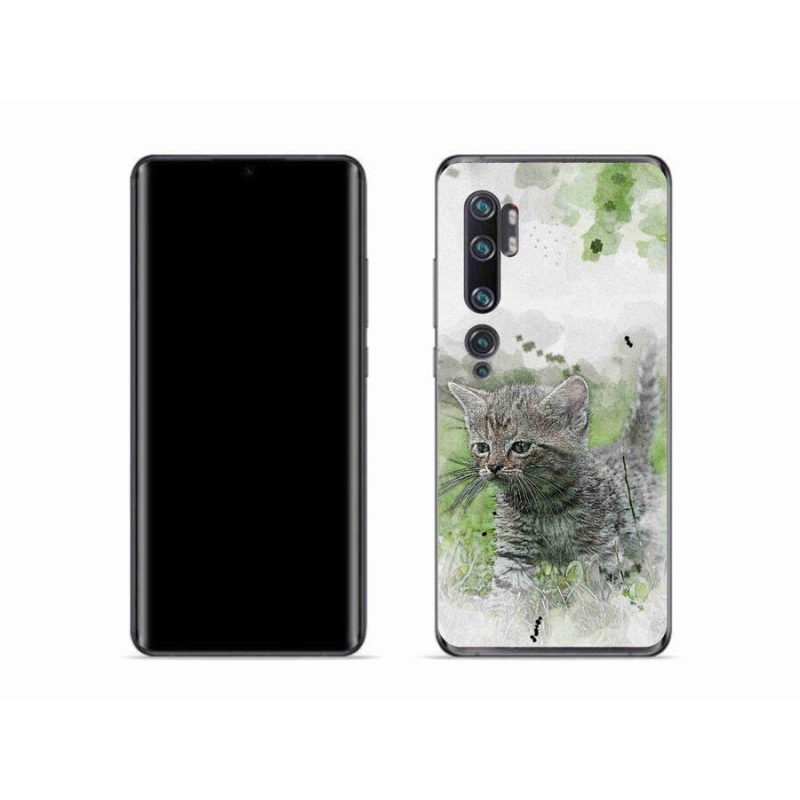 Gelový kryt mmCase na mobil Xiaomi Mi Note 10 - roztomilé kotě 1