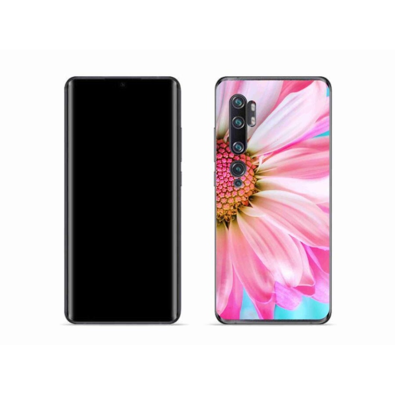 Gelový kryt mmCase na mobil Xiaomi Mi Note 10 - růžová květina