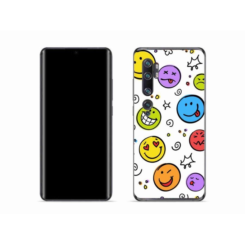 Gelový kryt mmCase na mobil Xiaomi Mi Note 10 - smajlíci