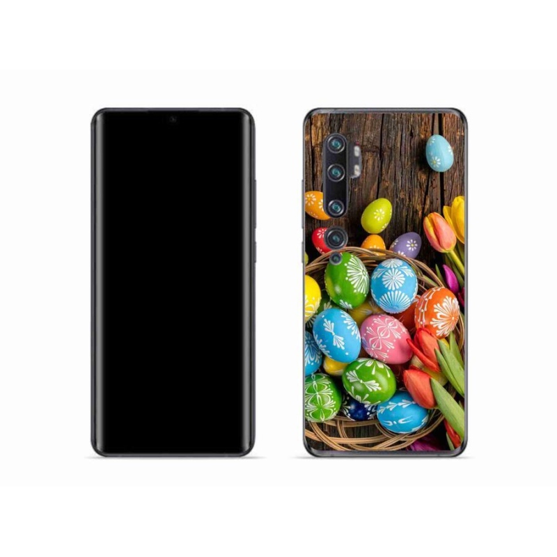 Gelový kryt mmCase na mobil Xiaomi Mi Note 10 - velikonoční vajíčka