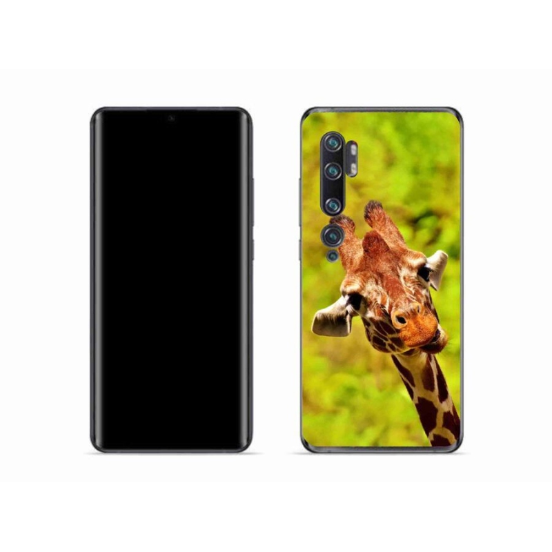Gelový kryt mmCase na mobil Xiaomi Mi Note 10 - žirafa