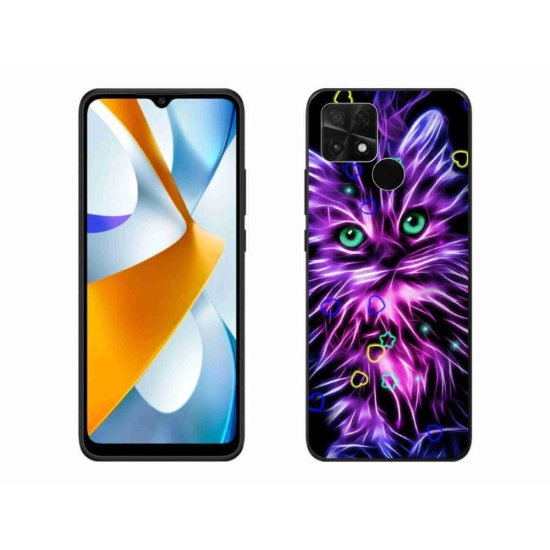 Gelový kryt mmCase na mobil Xiaomi Poco C40 - abstraktní kočka