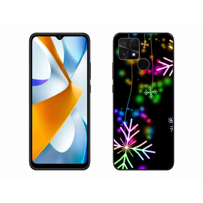 Gelový kryt mmCase na mobil Xiaomi Poco C40 - barevné vločky
