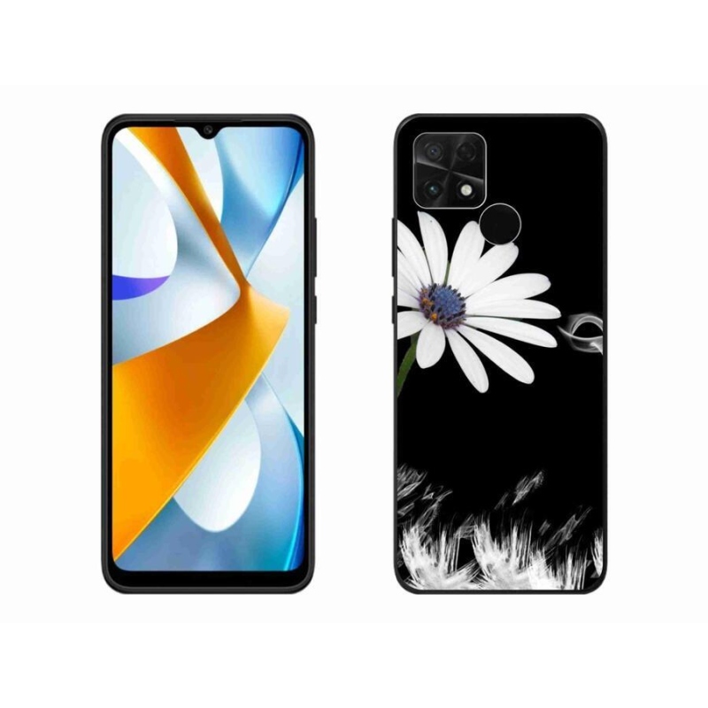 Gelový kryt mmCase na mobil Xiaomi Poco C40 - bílá květina