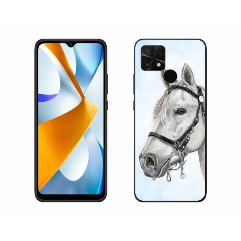 Gelový kryt mmCase na mobil Xiaomi Poco C40 - bílý kůň 1