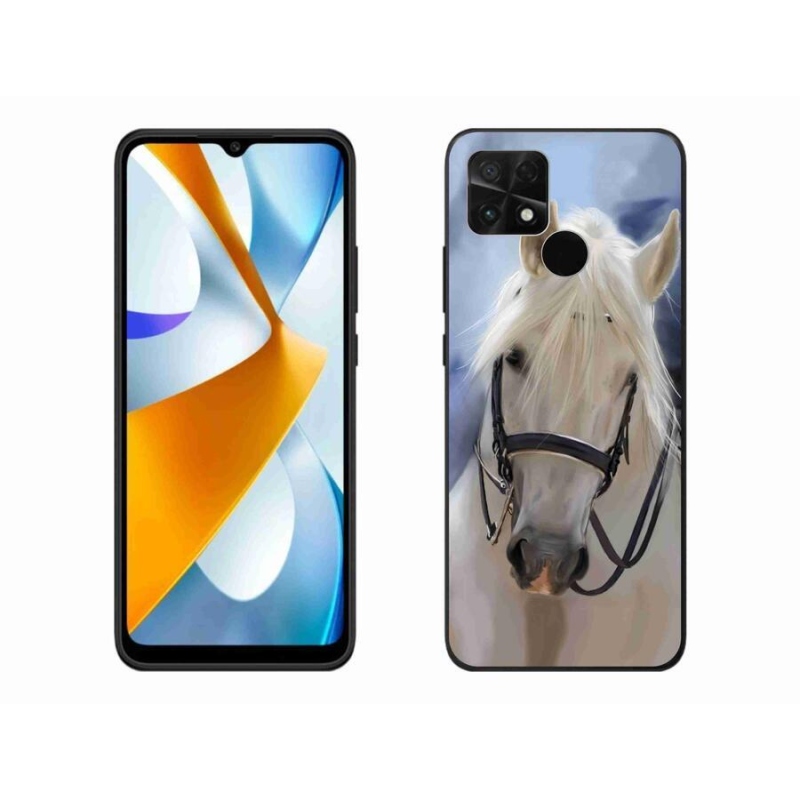 Gelový kryt mmCase na mobil Xiaomi Poco C40 - bílý kůň