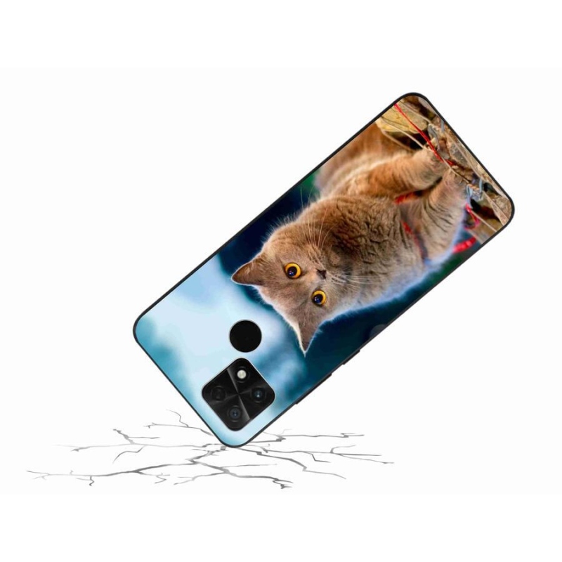 Gelový kryt mmCase na mobil Xiaomi Poco C40 - britská modrá 2