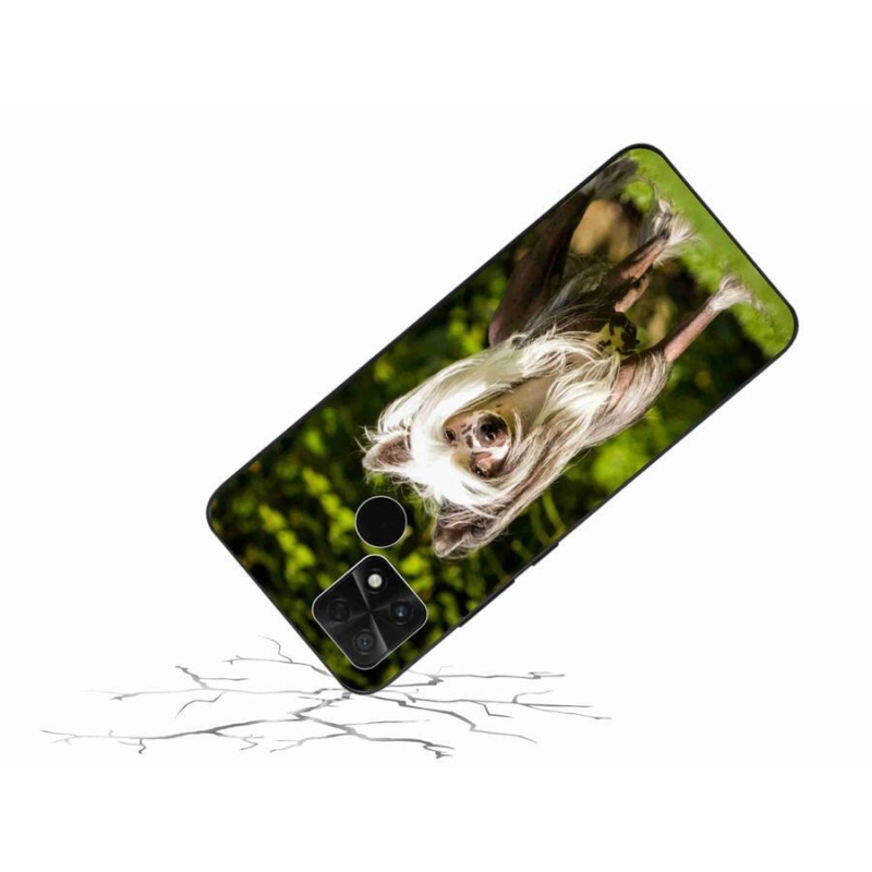 Gelový kryt mmCase na mobil Xiaomi Poco C40 - čínský chocholatý pes