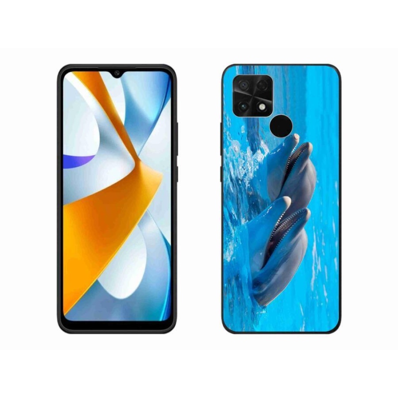 Gelový kryt mmCase na mobil Xiaomi Poco C40 - delfíni
