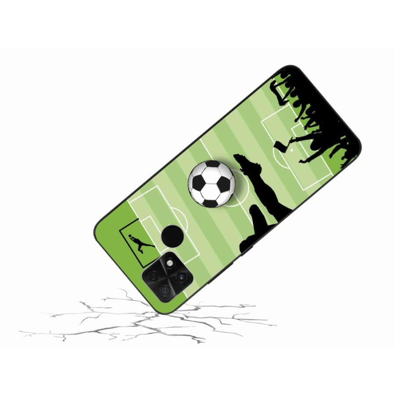 Gelový kryt mmCase na mobil Xiaomi Poco C40 - fotbal 3