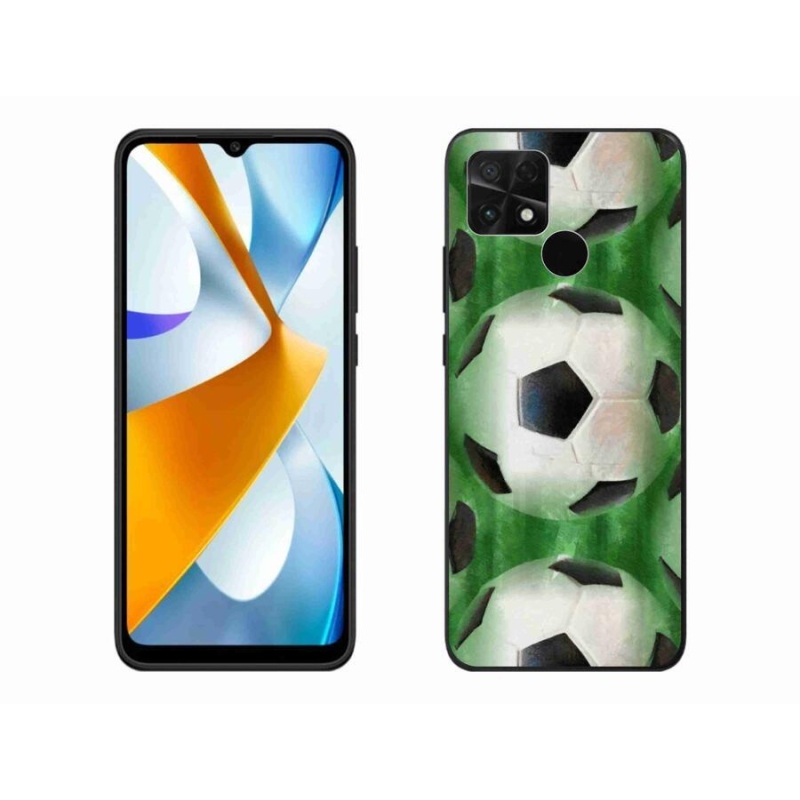 Gelový kryt mmCase na mobil Xiaomi Poco C40 - fotbalový míč