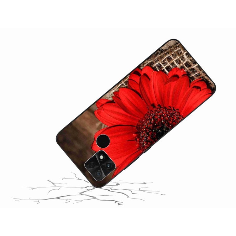 Gelový kryt mmCase na mobil Xiaomi Poco C40 - gerbera