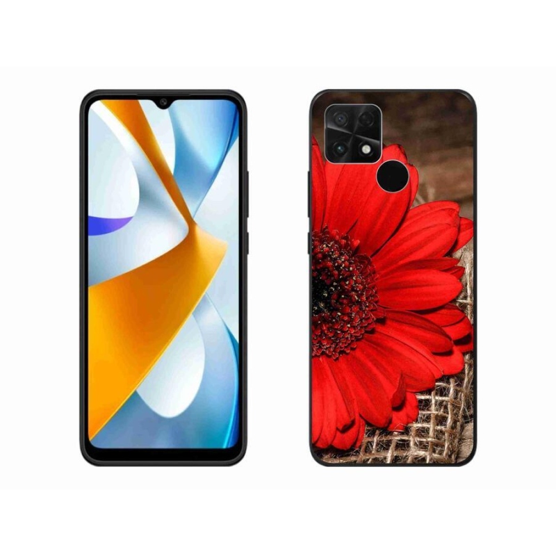 Gelový kryt mmCase na mobil Xiaomi Poco C40 - gerbera