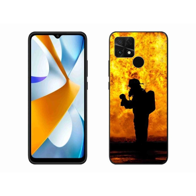 Gelový kryt mmCase na mobil Xiaomi Poco C40 - hasič
