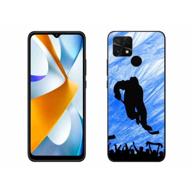 Gelový kryt mmCase na mobil Xiaomi Poco C40 - hokejový hráč