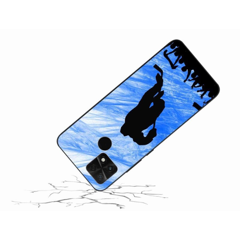 Gelový kryt mmCase na mobil Xiaomi Poco C40 - hokejový hráč