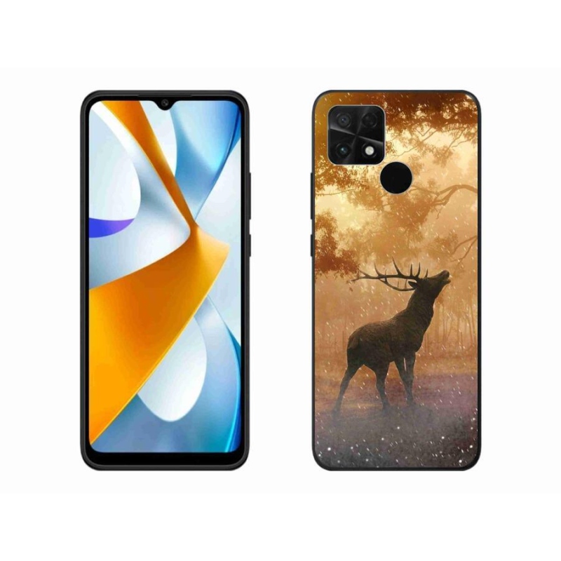 Gelový kryt mmCase na mobil Xiaomi Poco C40 - jelen v říji