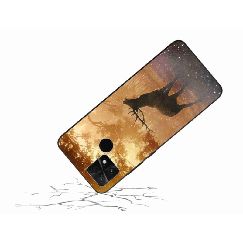 Gelový kryt mmCase na mobil Xiaomi Poco C40 - jelen v říji