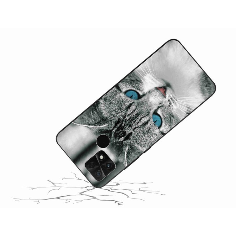 Gelový kryt mmCase na mobil Xiaomi Poco C40 - kočičí pohled 1