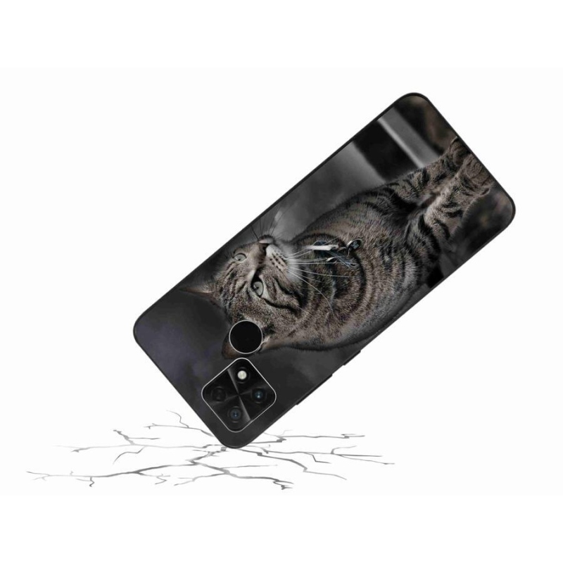 Gelový kryt mmCase na mobil Xiaomi Poco C40 - kočka