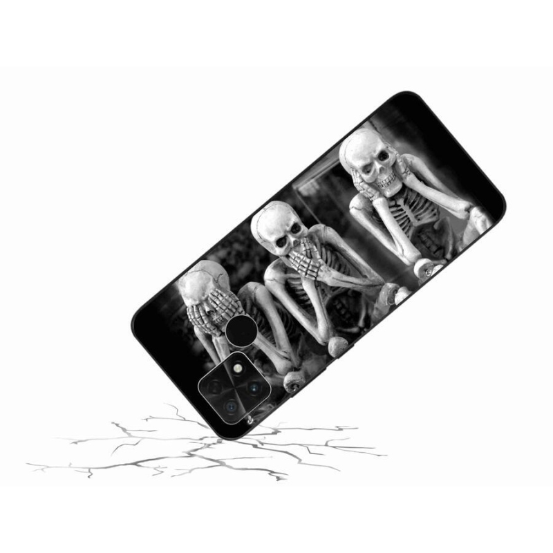 Gelový kryt mmCase na mobil Xiaomi Poco C40 - kostlivci