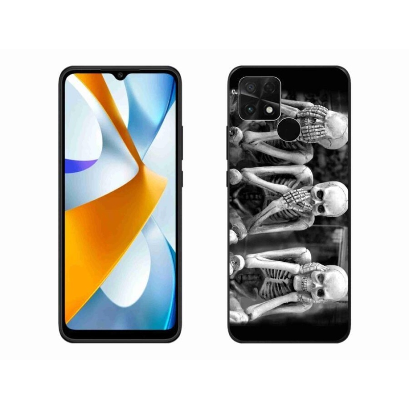 Gelový kryt mmCase na mobil Xiaomi Poco C40 - kostlivci