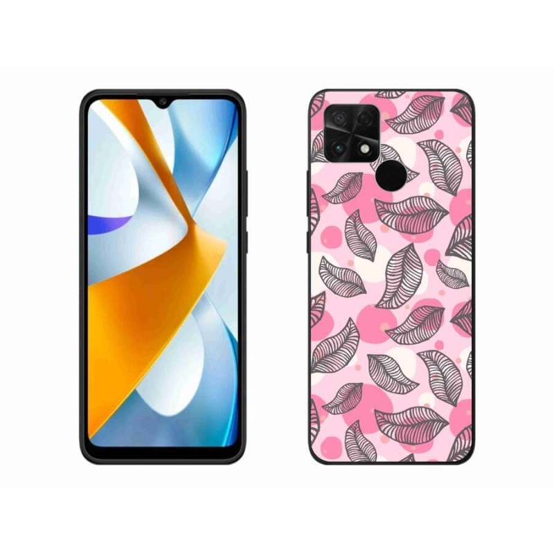Gelový kryt mmCase na mobil Xiaomi Poco C40 - kreslené padající listy