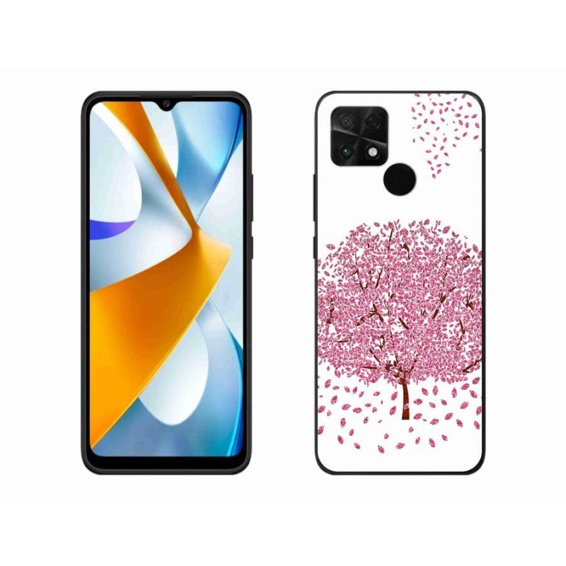 Gelový kryt mmCase na mobil Xiaomi Poco C40 - kreslený strom s listy