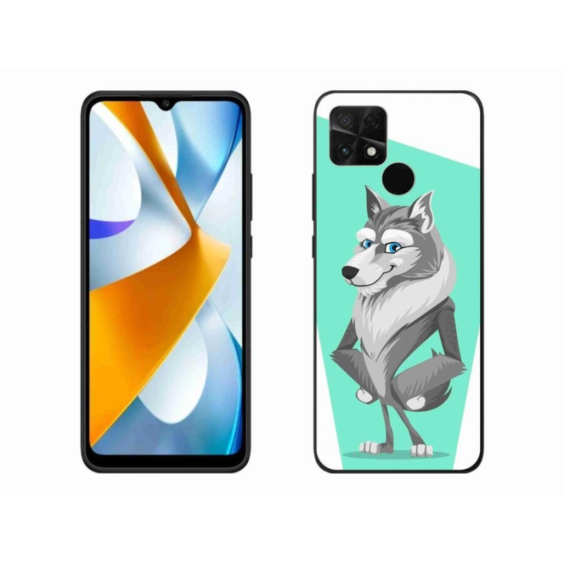 Gelový kryt mmCase na mobil Xiaomi Poco C40 - kreslený vlk