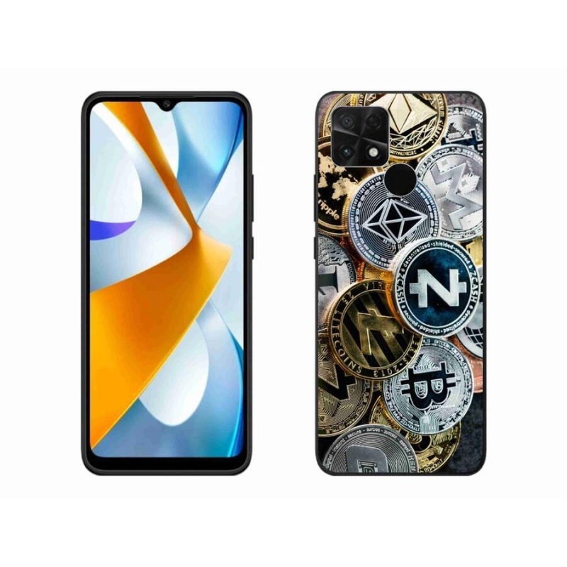Gelový kryt mmCase na mobil Xiaomi Poco C40 - kryptoměny