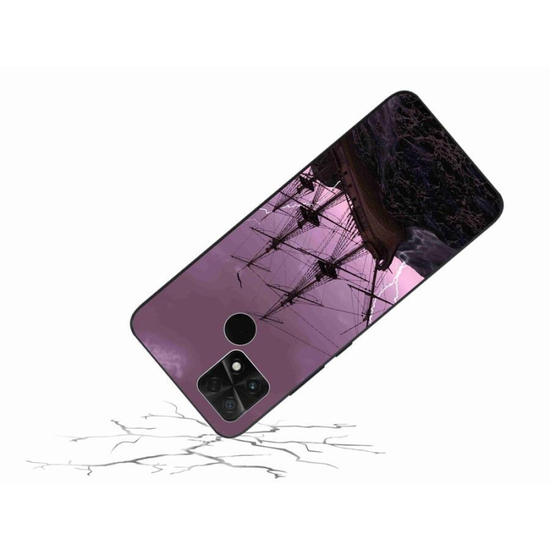 Gelový kryt mmCase na mobil Xiaomi Poco C40 - loď v bouři